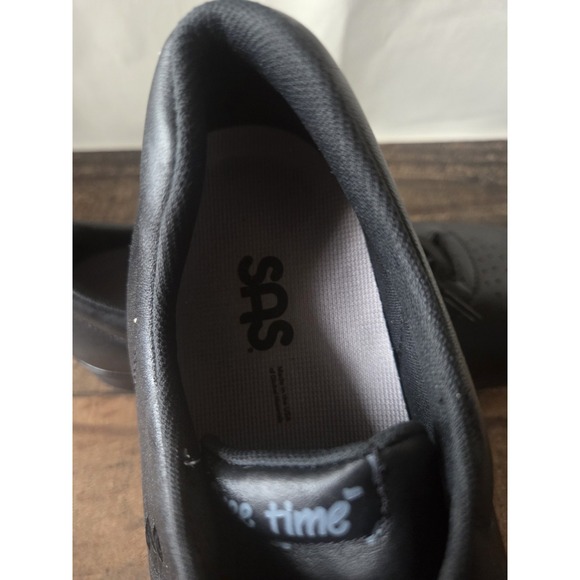 SAS Free Time Shoes Black Leather Made In USA. Womens Sz 11 W - Picture 6 of 8